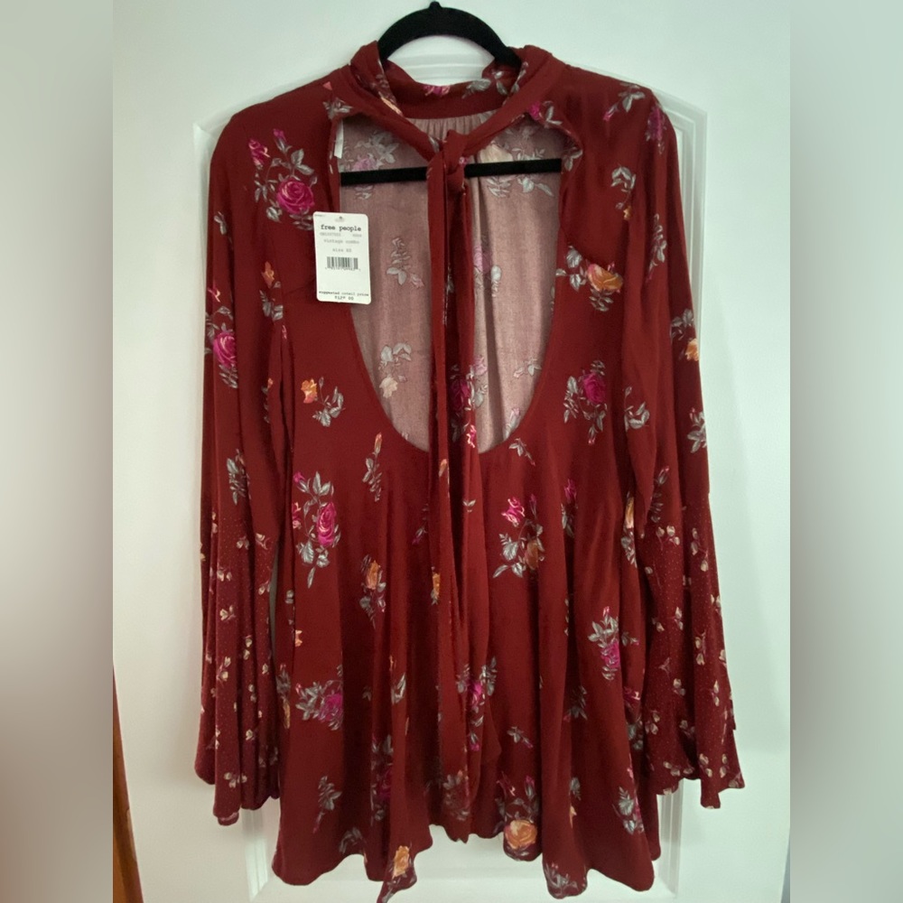 Free People floral dress NWT XS